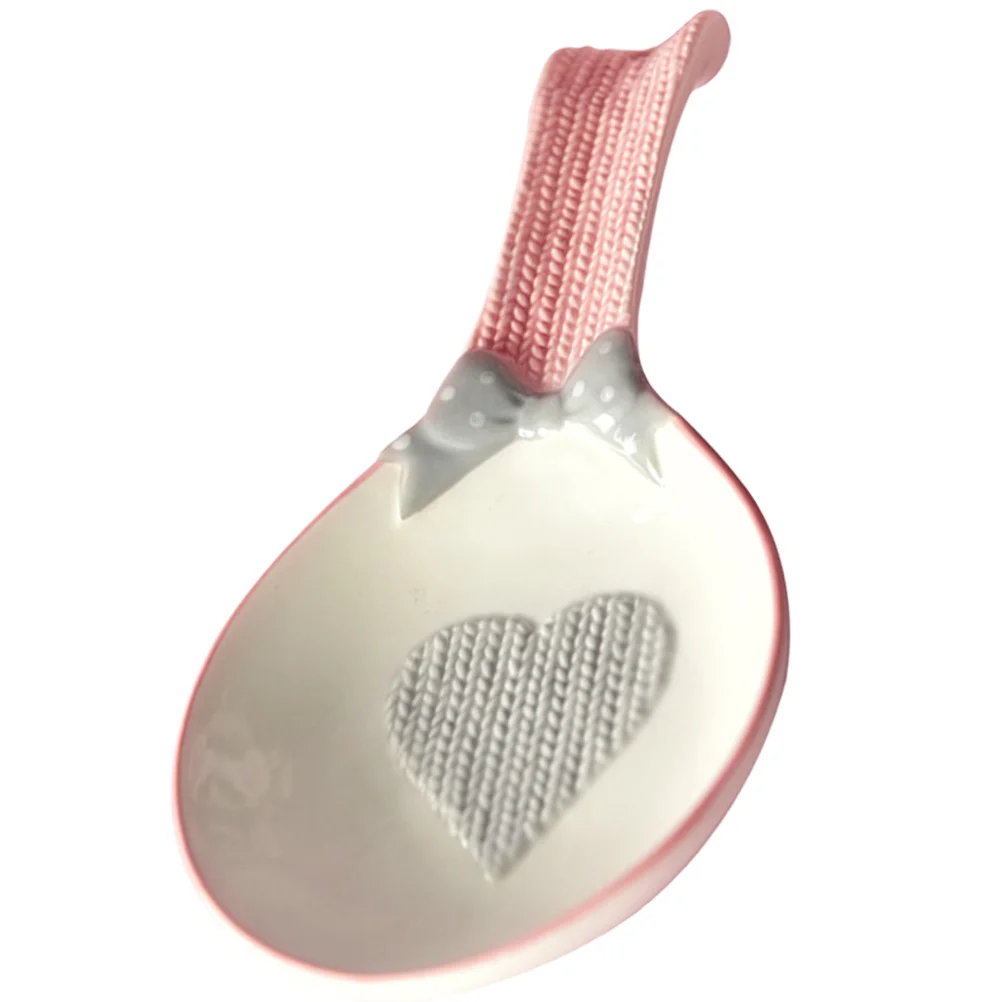 

Household Ceramic Daily Use Multi-function Compact Spoon Rest Spoon Holder Spoon Accessory for Daily Kitchen