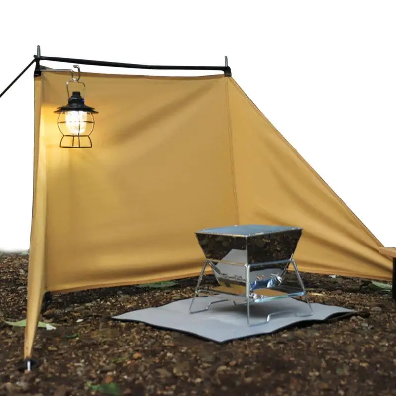 

Camp Cooking Windshield Grill Beach Wind Blocker Windproof Foldable Table Windshield Wind Guard For Picnic Outdoor Wind Weather
