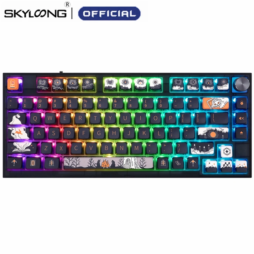 Механическая RGB клавиатура SKYLOONG GK75, оптические переключатели, популярная замена, проводная клавиатура PBT с Lite прокладкой, программируемая игровая клавиатура WIN MAC