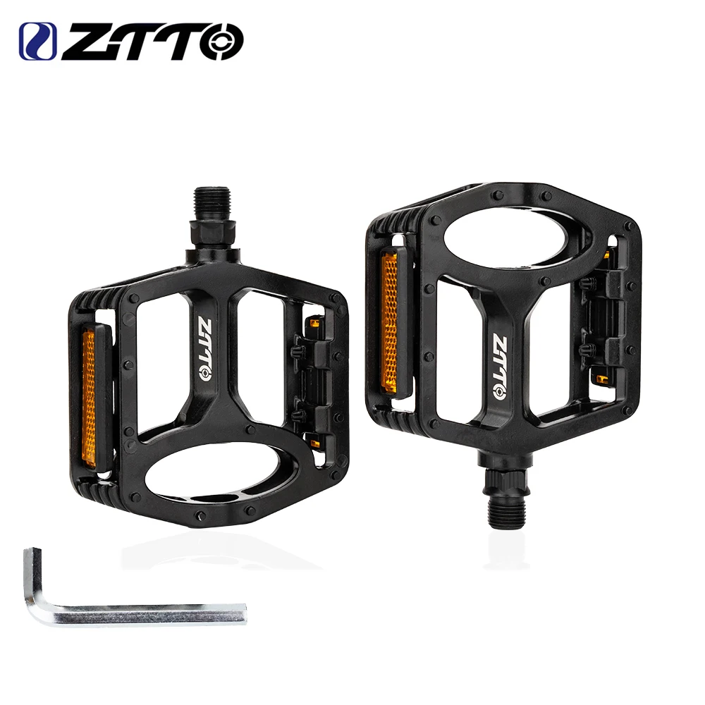 Плоская Педаль ZTTO Для Горного И Шоссейного Велосипеда Алюминиевые