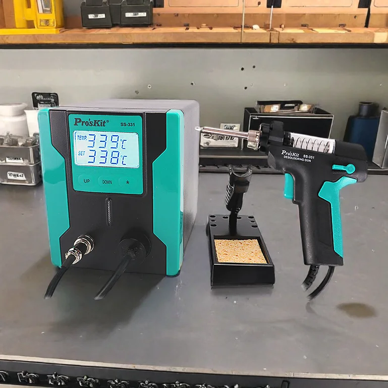 Pro'sKit SS-331H ЖК-электрический пистолет для распайки антистатический сильный