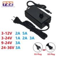 universal adapter adjustable ac to dc power supply 3v 5v 6v 9v 12v 15v 18v 24v power supply adapter led driver display source