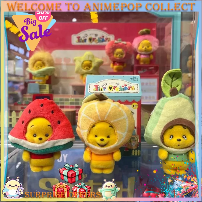 Фото TOPTOY Оригинальная серия мини-фигурок Disney Winnie the Pooh Little Orchard в формате сюрприз-бокса, милое украшение для стола, коллекционный подарок и игрушка. №1