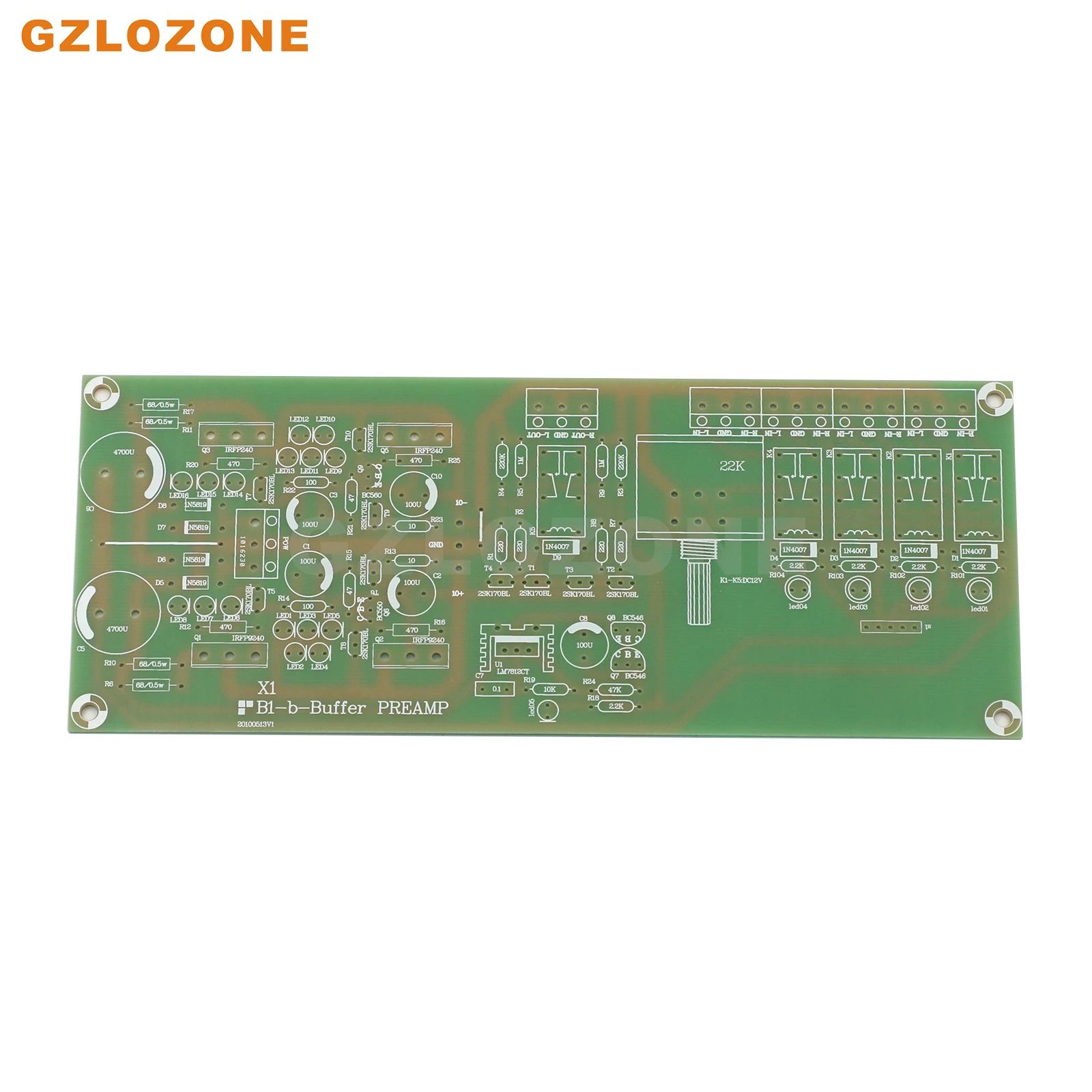 

ZEROZONE PASS X1-B1-B Buffer Preamplifier HIFI Stereo Audio Preamp Bare PCB