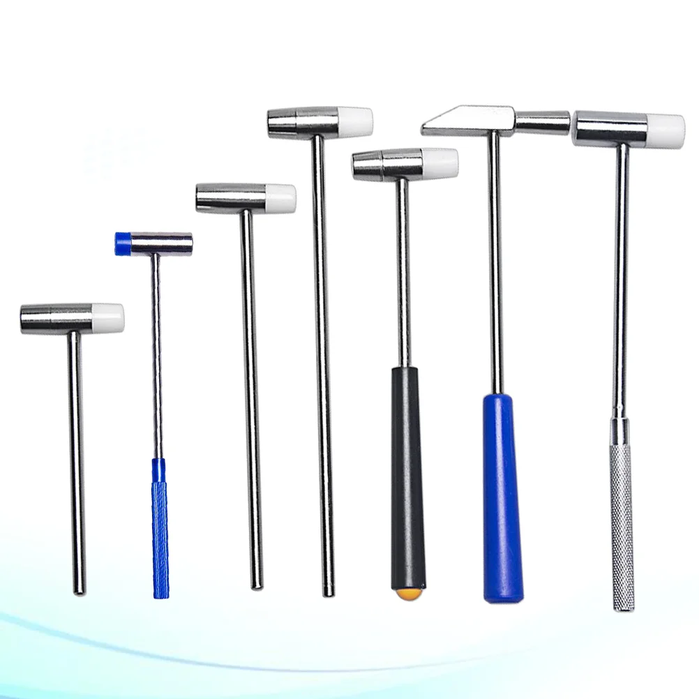 

7 шт., многофункциональный латунный молоток для точной установки часов