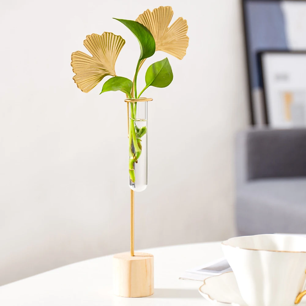 

Nordic Flower Vase Decoration Flowers Living Room Home Decoration Accessories Home Terrarium Glass Vases Test Tubes for Flowers