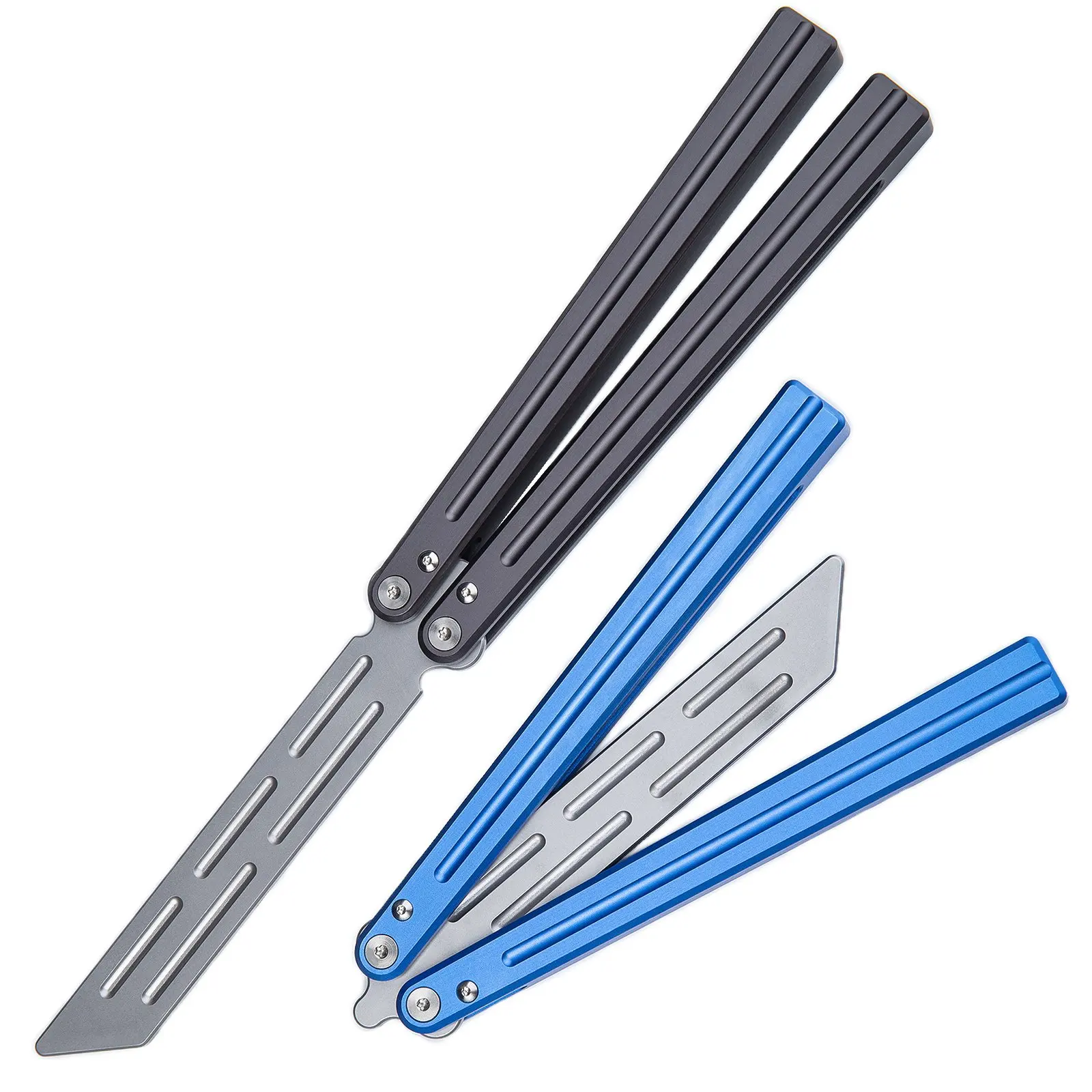 

Portable Practice Aluminum Handle Tool Butterfly Folding Training Outdoor Tool Knife Bearing Multifunctional Knife