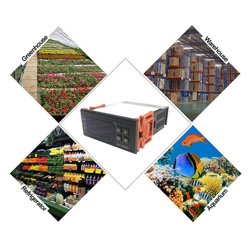 

STC-8080A + автоматический регулятор температуры холодильника 220V