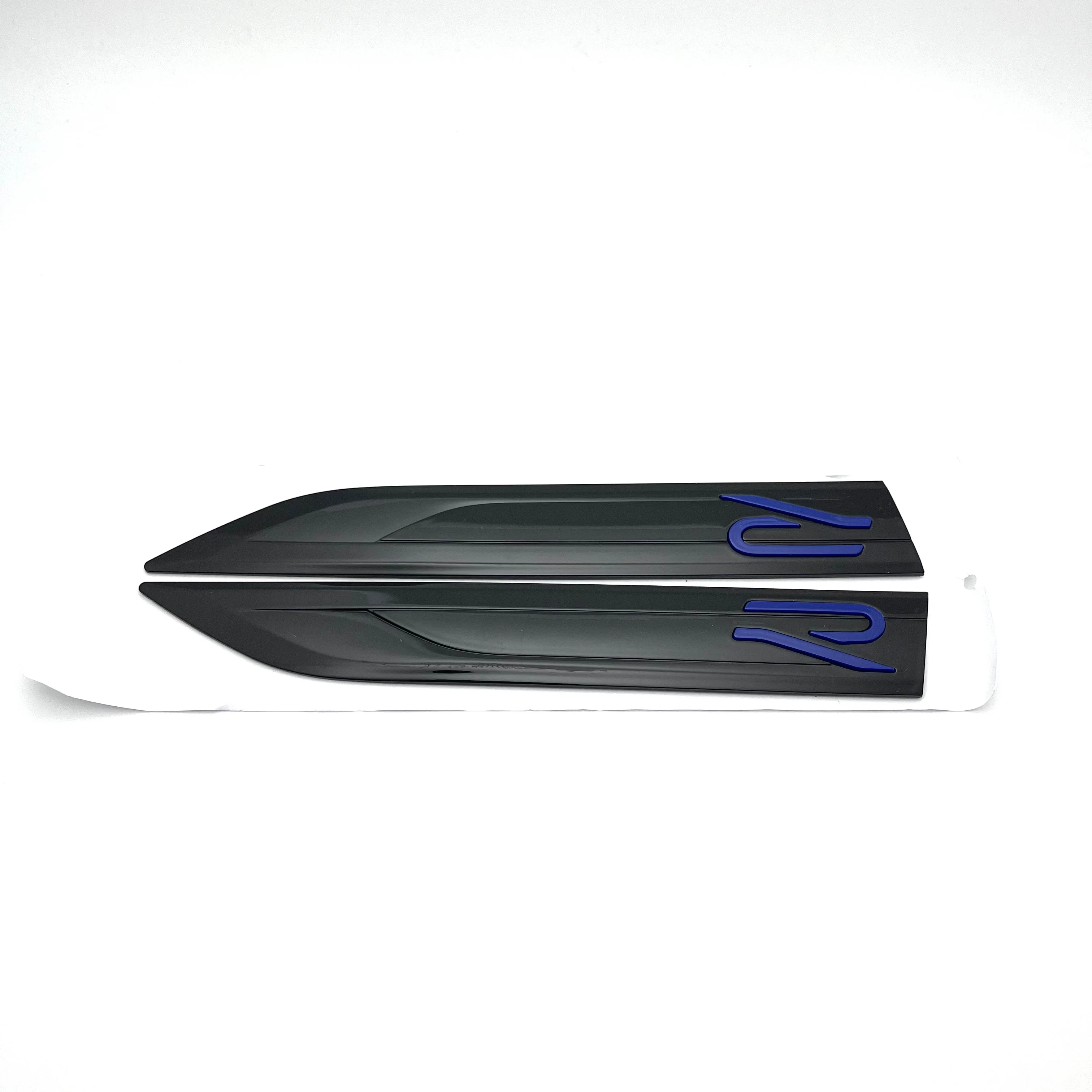 

20 см х 2,9 см ABS R значок с логотипом, наклейка с боковым лезвием автомобиля, спортивное крыло, эмблема, аксессуары для гольфа, Polo Tiguan Rline R-Line