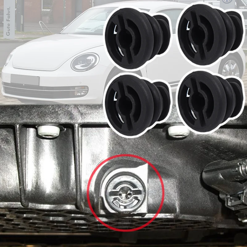 

4 шт. для Skoda Octavia 3 5E 2012 2013 2014 2015 2016 2017 2018 2019 SEAT Leon MK3 сливная пробка двигателя автомобиля поддон поддона 06L 103801