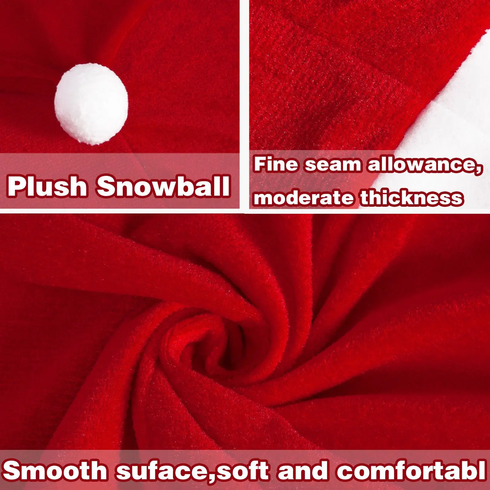 Рождественские чехлы на стулья набор из 4-х шапок Санта-Клауса обеденные чехол