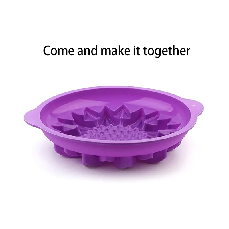 10-дюймовая силиконовая форма для подсолнечника 3D выпечки торта с цветком сделай