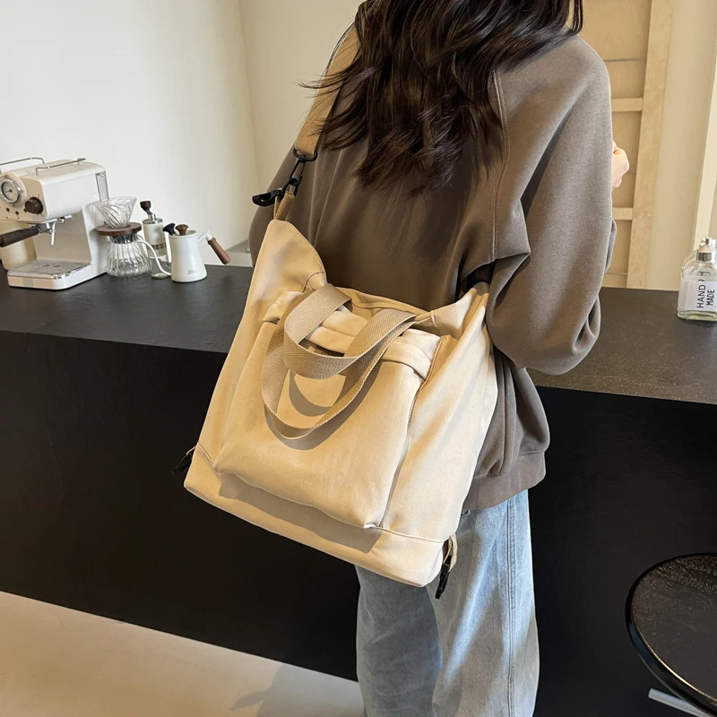 Простая повседневная Универсальная Женская однотонная универсальная сумка