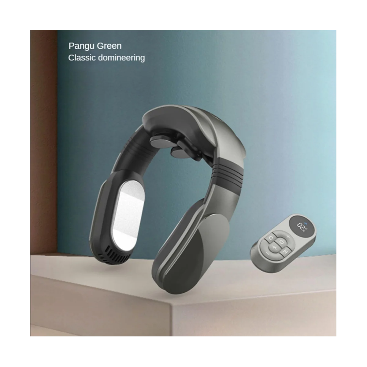 Подвесной шейный вентилятор Кондиционер без листьев с шейным ободом охлаждающий