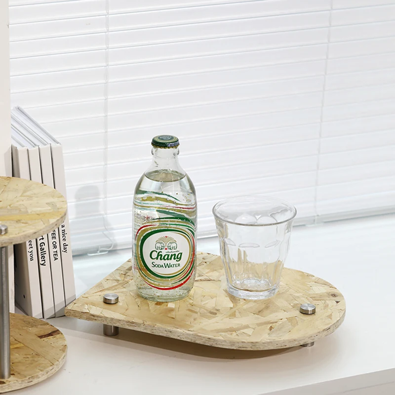 Скандинавский деревянный органайзер полка подставка для чашек и еды стойка