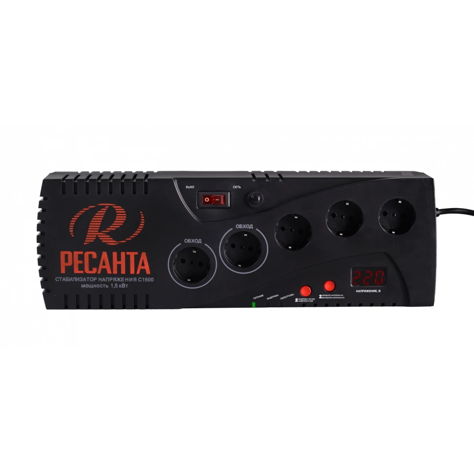 Однофазный стабилизатор напряжения Ресанта S 1500 | Обустройство дома