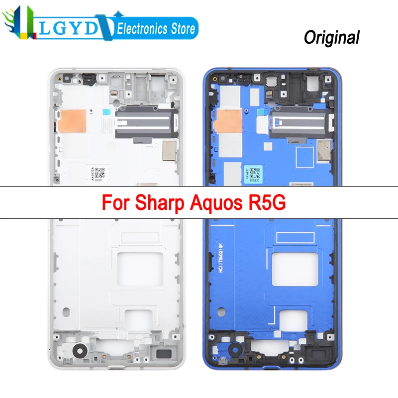 Фото Средняя рамка для Sharp Aquos R5G, рамка для телефона, рамка, запасная часть №1