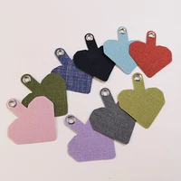 hole universal patch lanyard patch phone anti lost heart shaped fixed card shell connection phone back paste gasket no lanyard