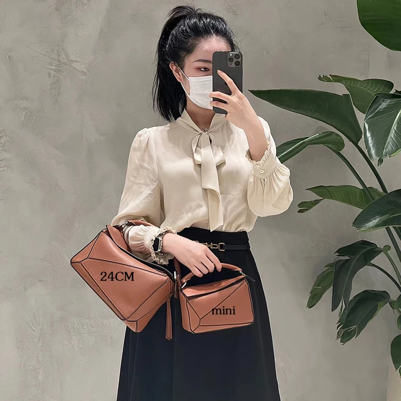 2023 luxury bag woman small puzzle bag in classica calfskin luxury designer crossbody bag one shoulder puzzle bag top quality