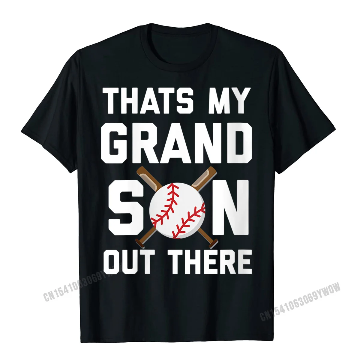 

Baseball Quote Thats My Grandson Out There Grandma Grandpa T-Shirt Men Mens High Quality Party Tops Shirts Cotton Tshirts