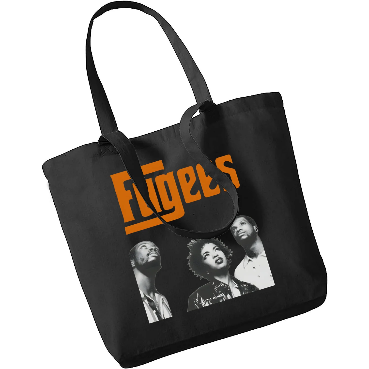 

Women Canvas Shoulder Bag The Fugees Design Shoulder Canvas Bags Large Capacity College Harajuku Handbag Women Bag Shopping Bag