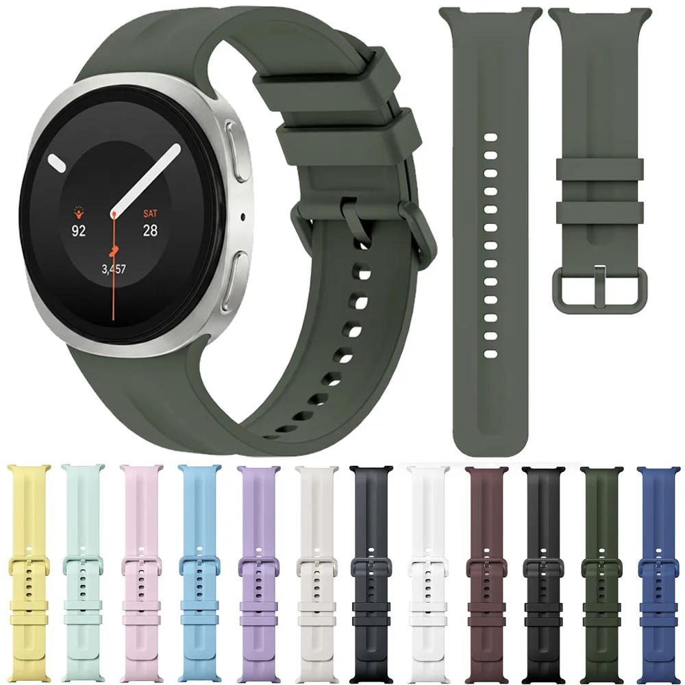 Фото Официальный силиконовый ремешок 1:1 для Samsung Galaxy Watch 9/8 40 мм 44 мм, мягкий браслет для Galaxy Watch 8 Classic 46 мм. №1