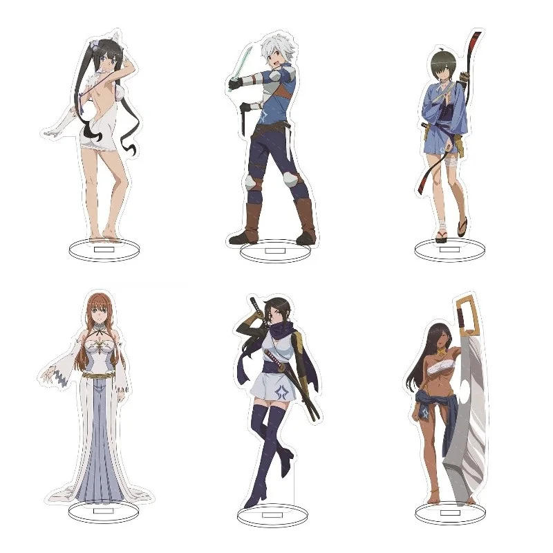 Неправильно ли пытаться забрать девочек в подземелье? Акриловые подставки для фигурок аниме II, фигурки героев аниме Hestia Aiz Wallenstein, игрушка для фанатов