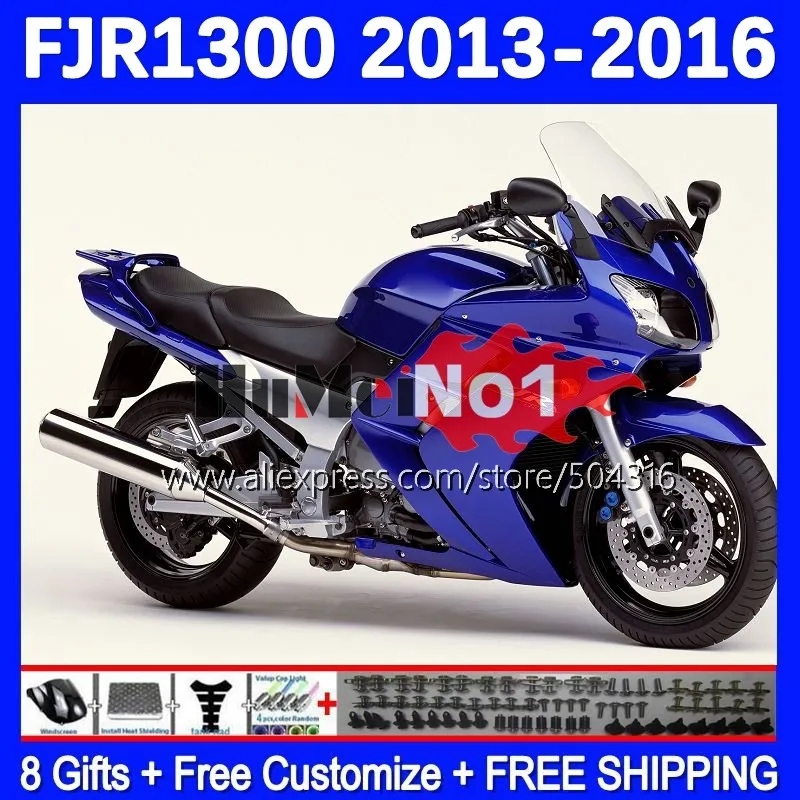 

Body For YAMAHA FJR1300A FJR-1300 FJR-1300A FJR 1300 A CC 160MC.0 FJR1300 13 14 15 16 2013 2014 2015 2016 Fairing Glossy Blue