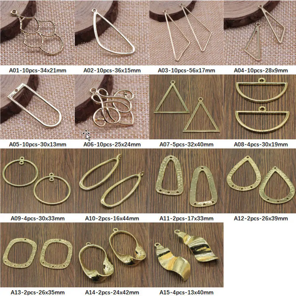 

New Arrival Geometric Earring Connector Charms For Jewelry Making Gifts For Women