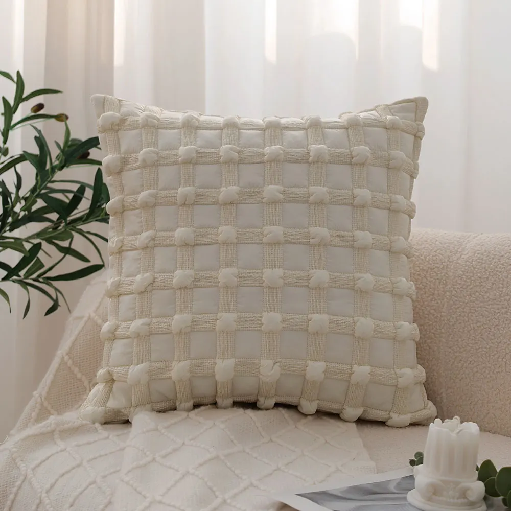 

Декоративный чехол для подушки CANIRICA, кремовый, полиэстер