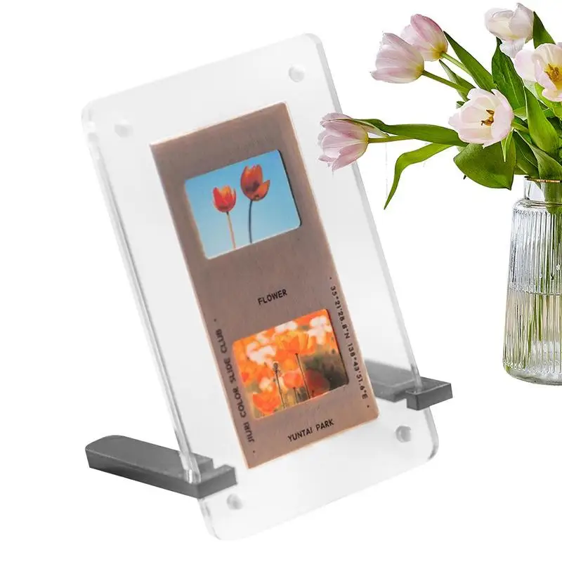 

Прозрачная настольная рамка для фотографий, двухсторонний держатель для документов, вывесок