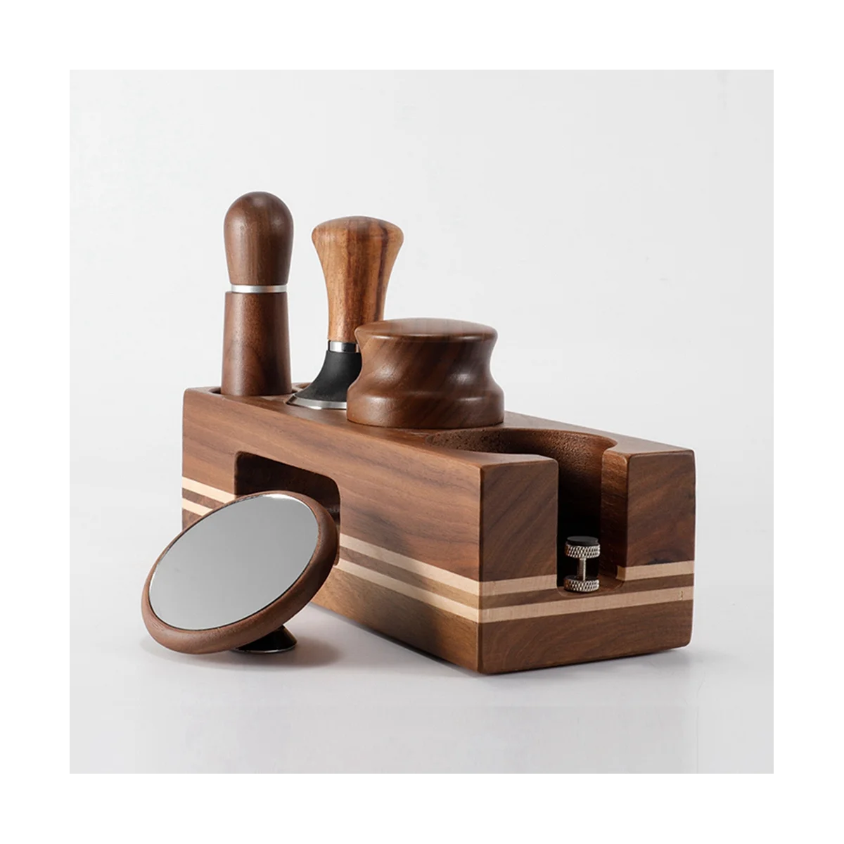 

Coffee Tamper Holder Wood Filling Support Base Espresso Tampering Mat Station Stand for Barista Coffee Accessories 58Mm
