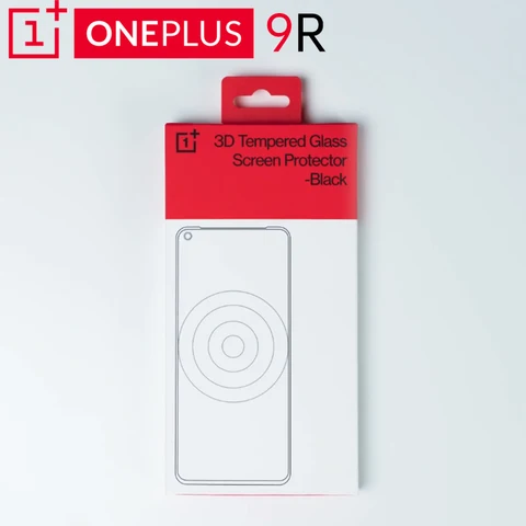 Оригинальное OnePlus 9R 3D закаленное стекло для защиты экрана полное покрытие идеально подходит для изогнутых краев сверхтвердое олеофобное покрытие 9H