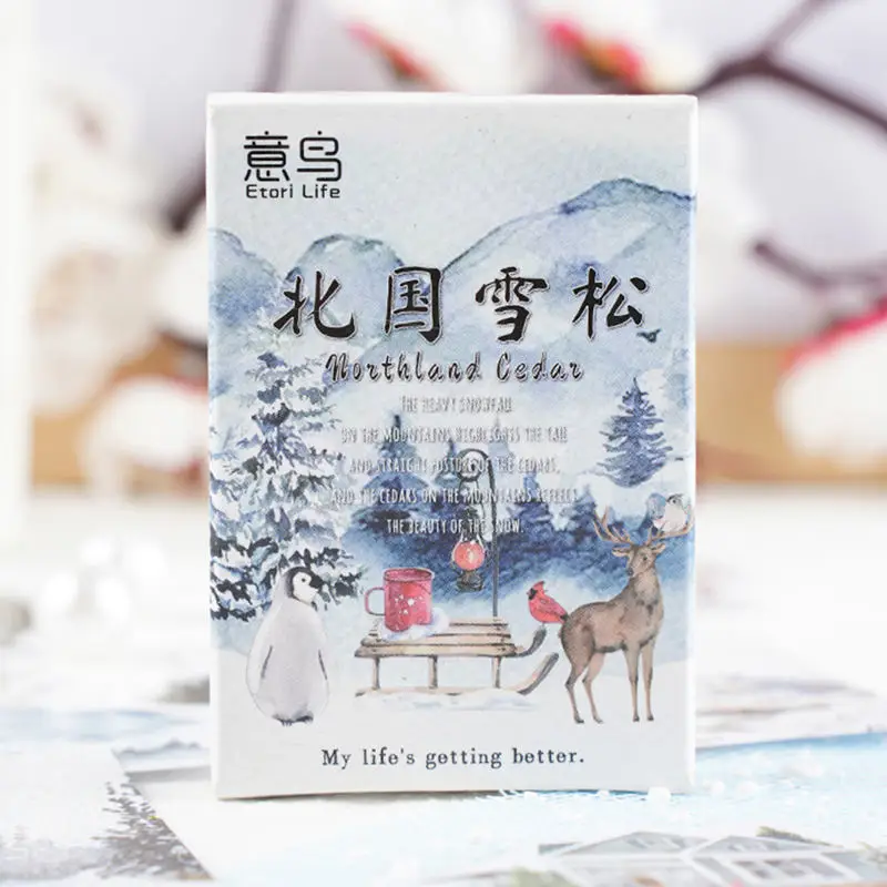 Канцелярские наклейки Etori Life Penguins упаковка из 30 шт. материал для коллажа ПВХ