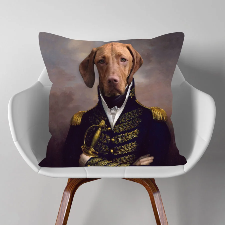 Европейская винтажная королевская картина маслом стильная фотообложка собака