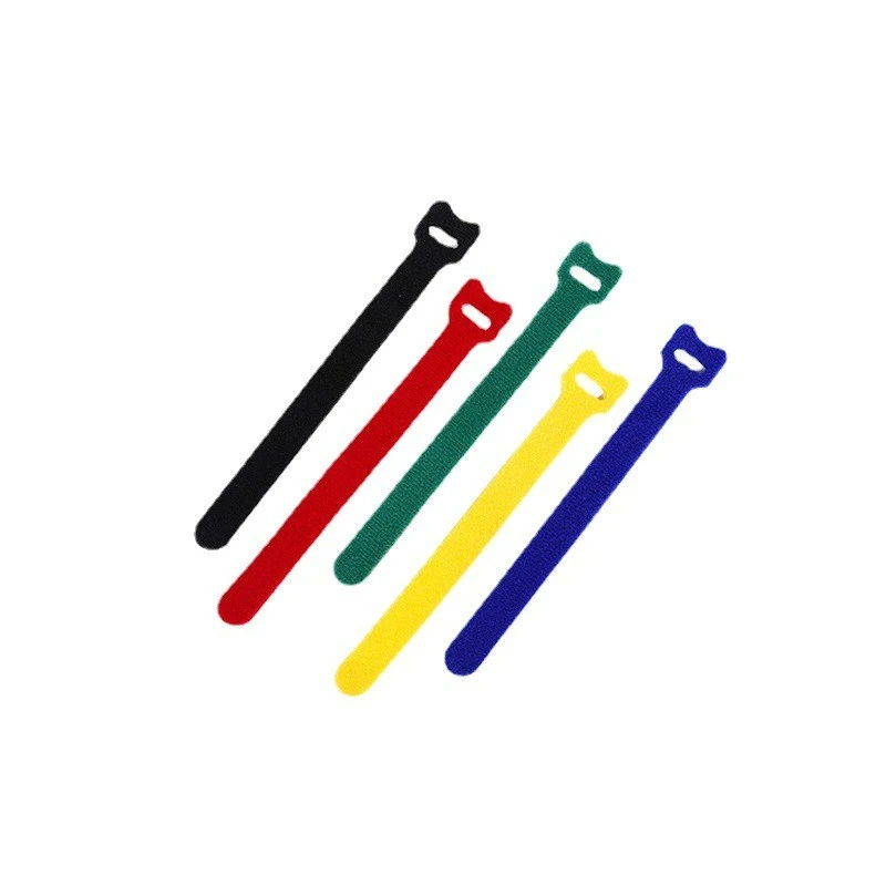 

30pcs/50pcs Detachable Ties Color Reusable Nylon Ties T-Type Cable Organizere Power cable tie back-to-back Velcro tie T-shaped