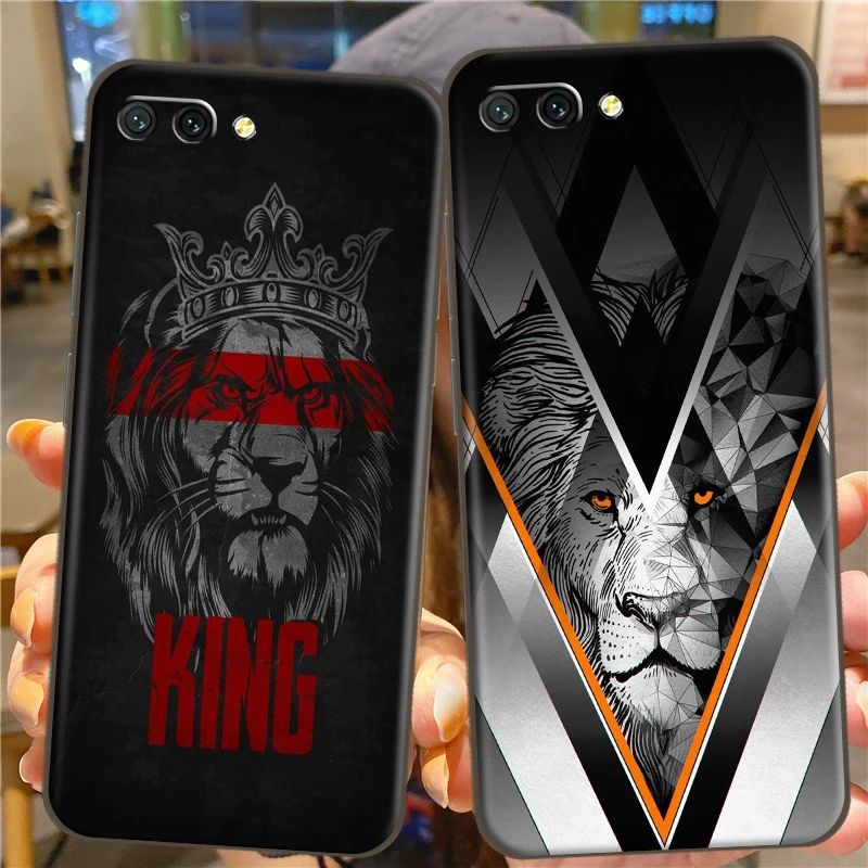 

Creative Lion And Tiger For Huawei Honor Honor 10 V10 10i 10X Lite Soft Silicon Back Phone Cover Protective Black Tpu Case