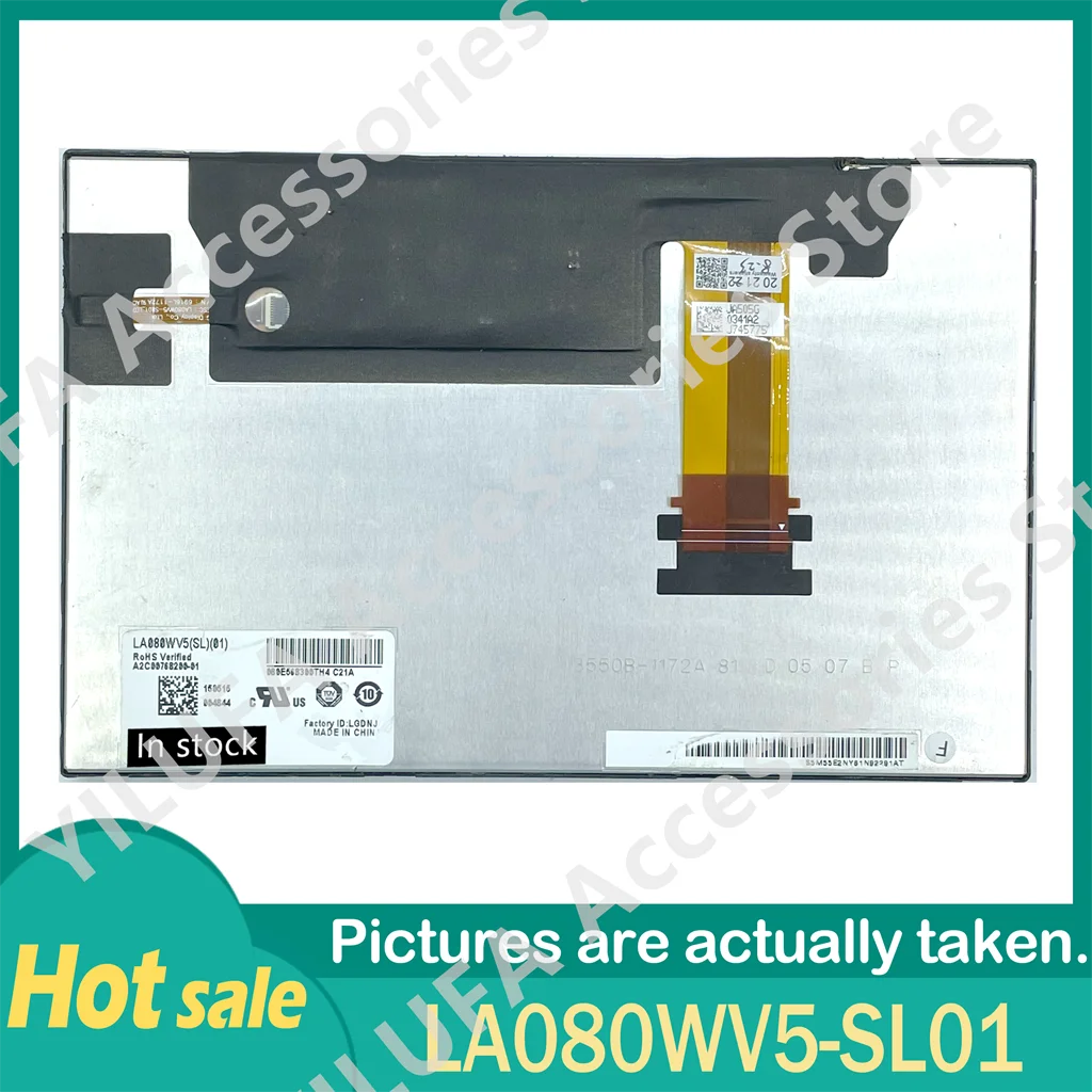 100% Original LA080WV5-SL01 8Inch lcd display for Car DVD navigation audio parts