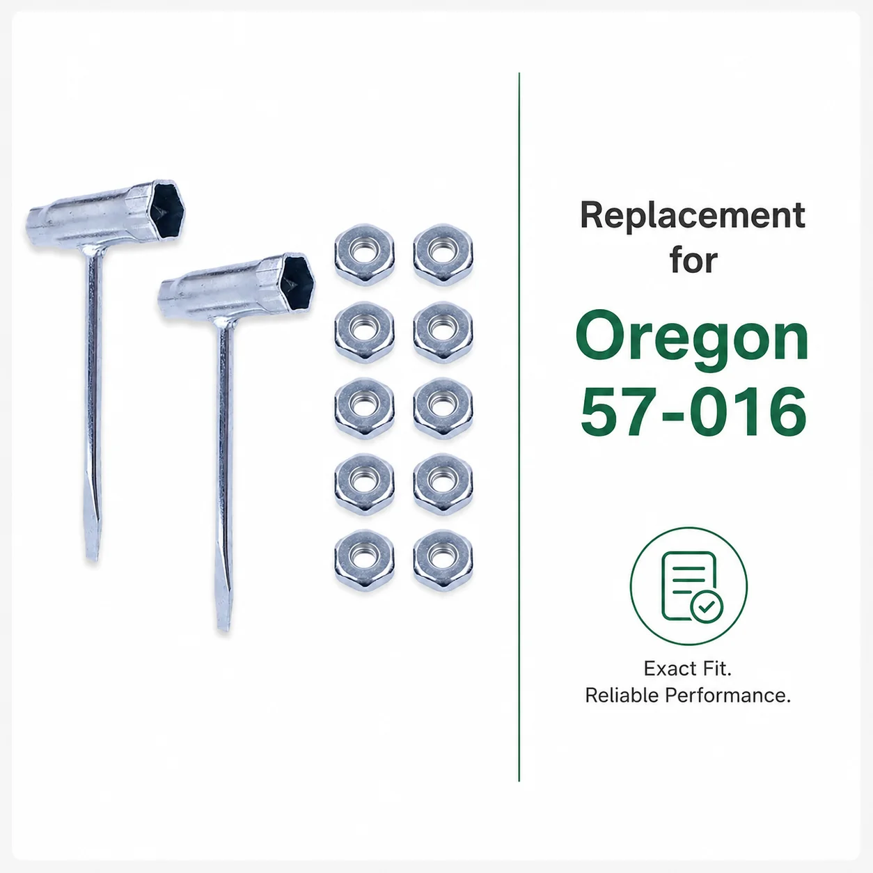 Фото Ключ-срембрайнер (скрэнч) Oregon 57-016 13x19 мм для бензопил Stihl MS270, MS360, MS640, 036, 038, 046, 048 с гайками шины, ремонтный комплект, запчасти для пил №2