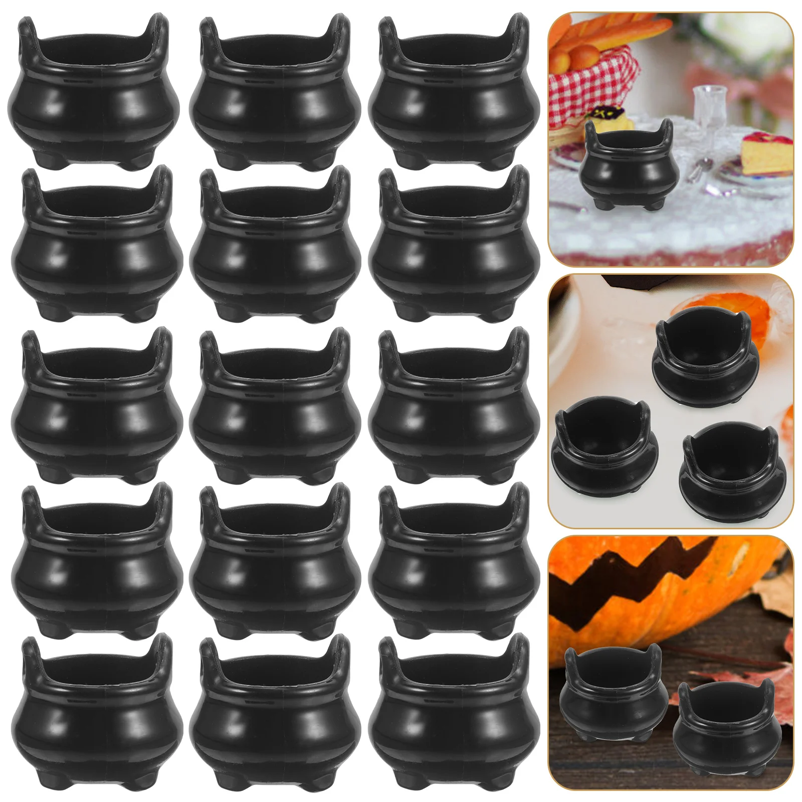 

24 Pcs Miniature Dollhouse Micro Landscape Decoration Stove Toys Model Crafts Halloween Kit Tiny Miniatures Bulk