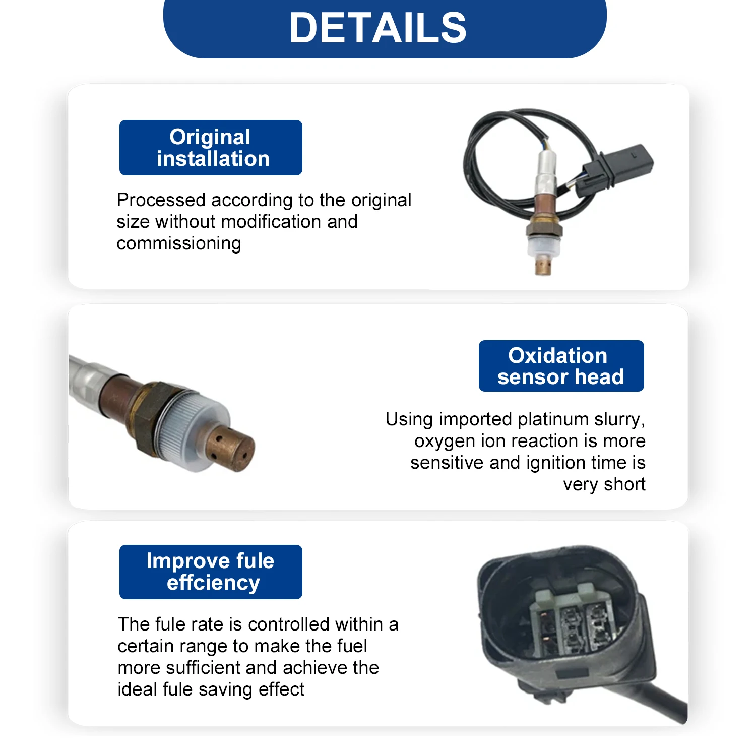 Восходящий датчик кислорода 06E906265S для Audi A4 A5 A6 A7 Quattro Q5 S4 S5 3.0L 3.2L 2005 2006 2007 2008 2009 2010 2011