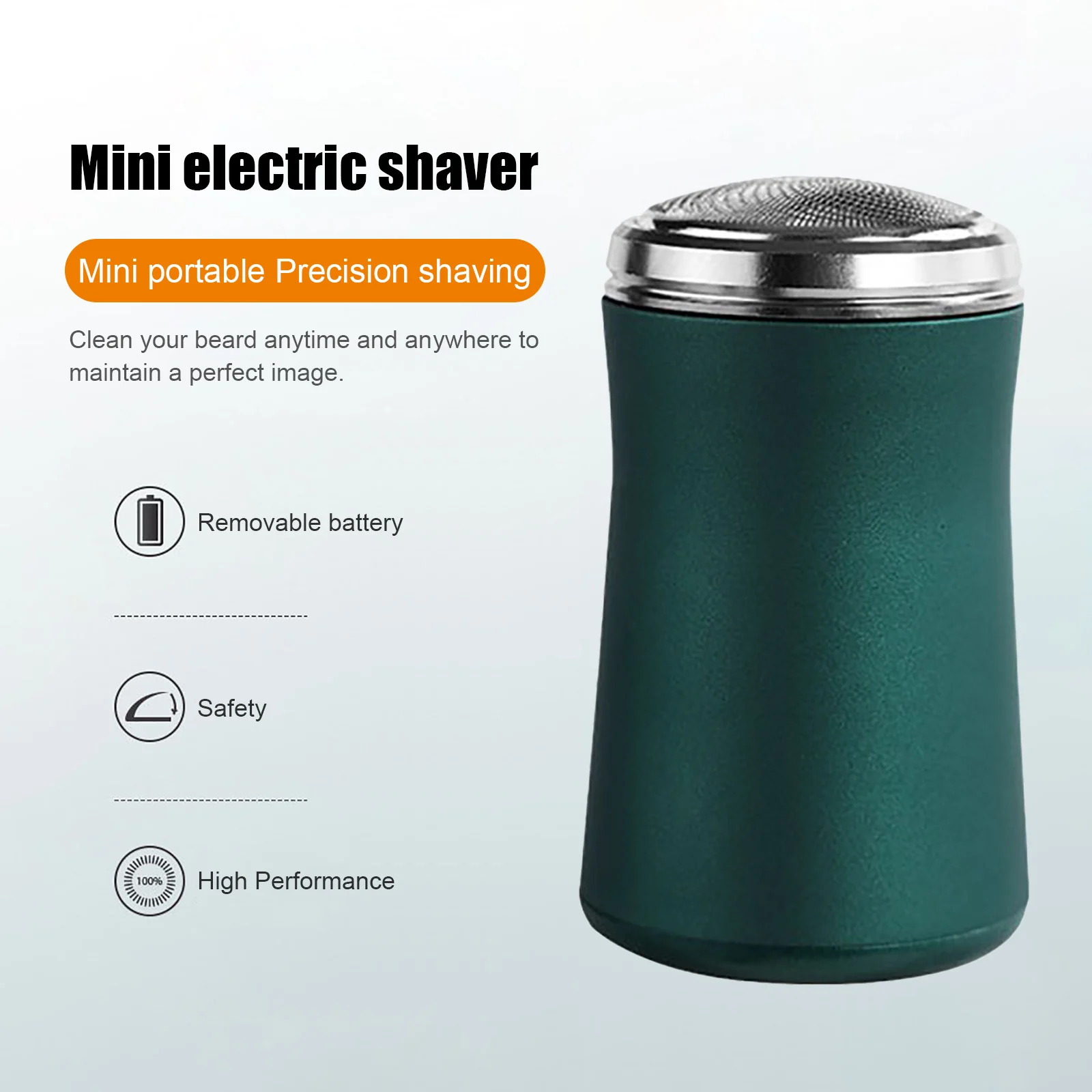

Pocket Size Washable Electric Razor Electric Shaver Rechargeable Shaving Machine for Men Wet-Dry Dual Use Mini Beard Razor