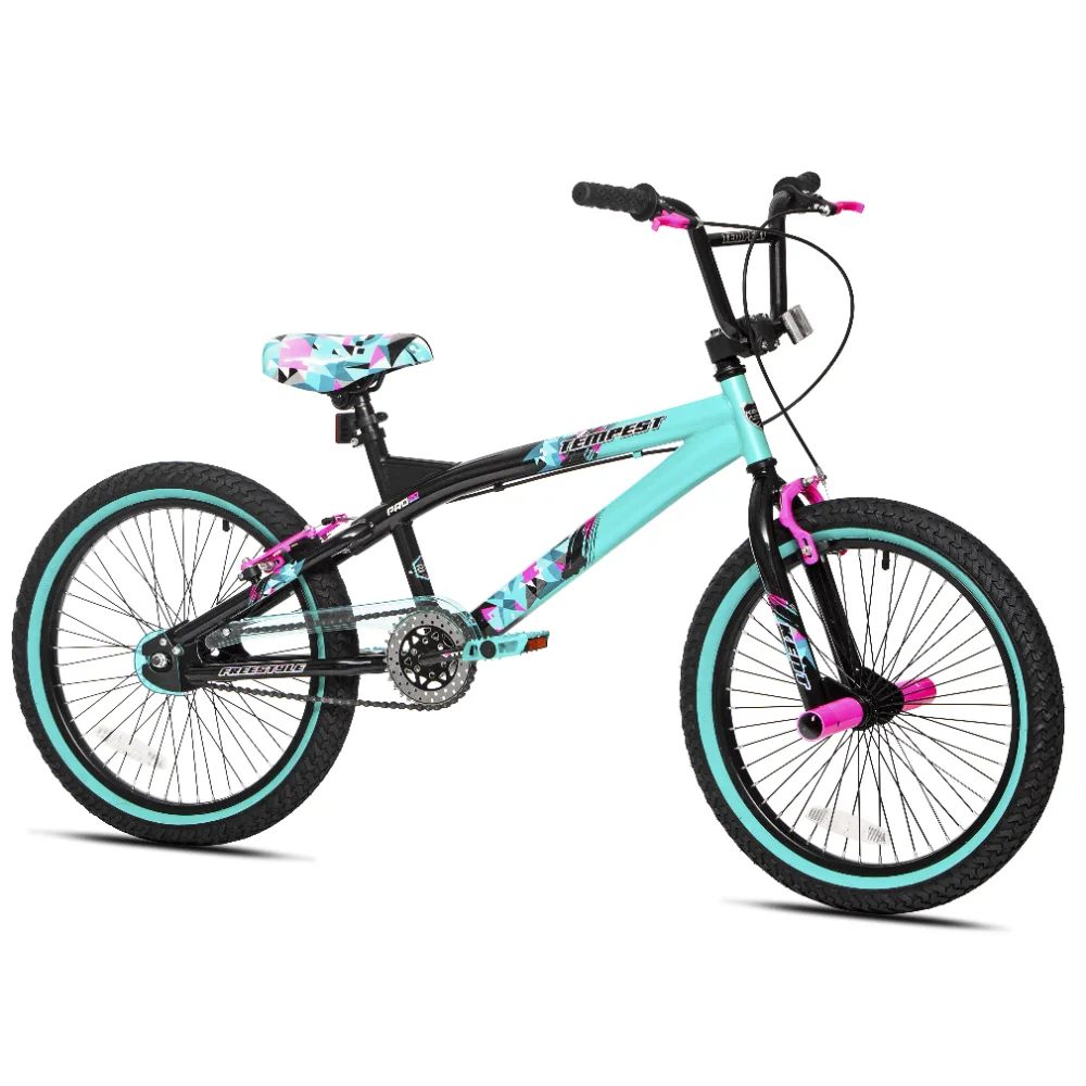 

Kent Bicycles 20" Girl's Tempest Child Bicycles, Black/Aqua bike bikes