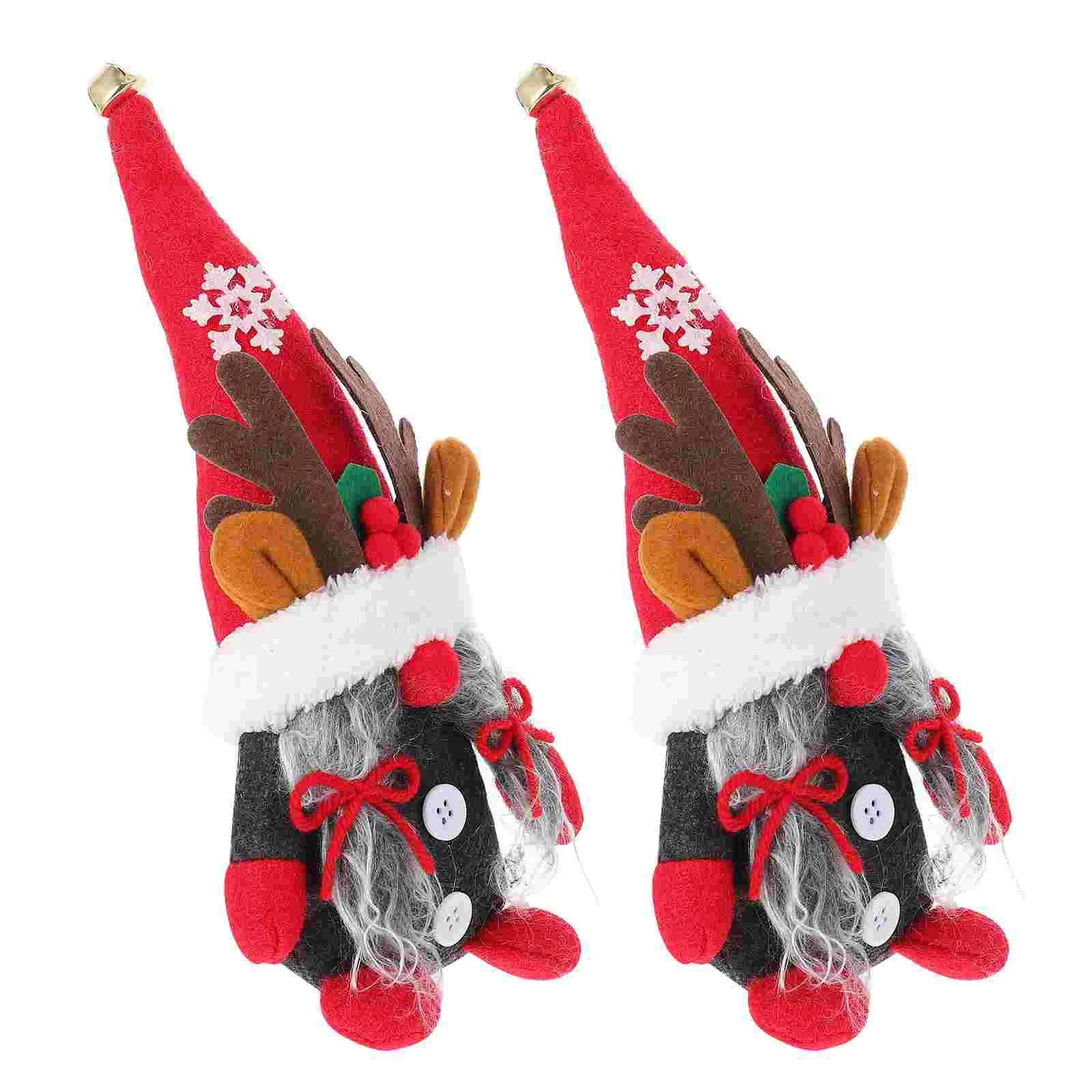 

2 Рождественские оленьи гномы в форме орнамента, Рождественский настольный декор, Рождественский Декор для вечеринки