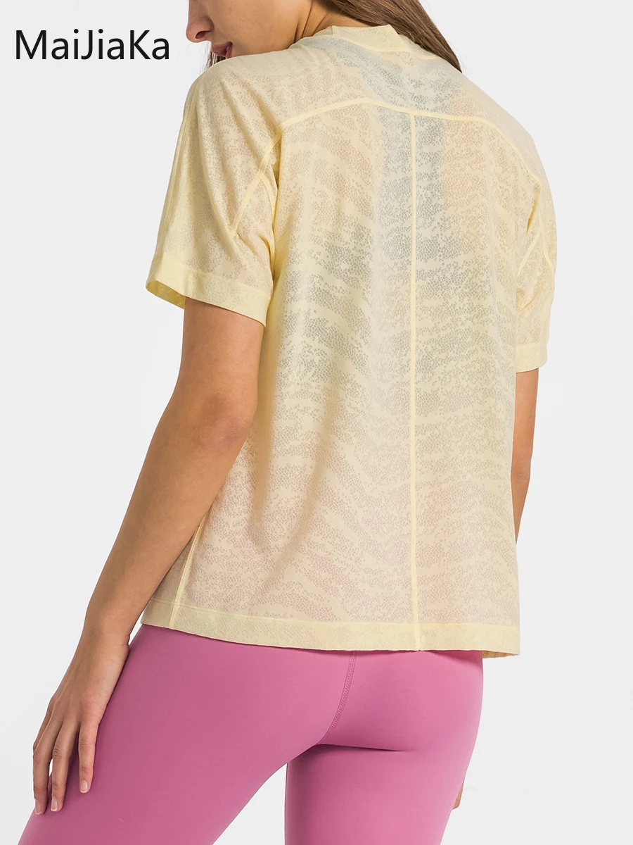 

Nepoagym KEEN Short Sleeve Lightweight Women Workout Tops Loose Fit Yoga Top Naked Feel Basic Sports Shirt