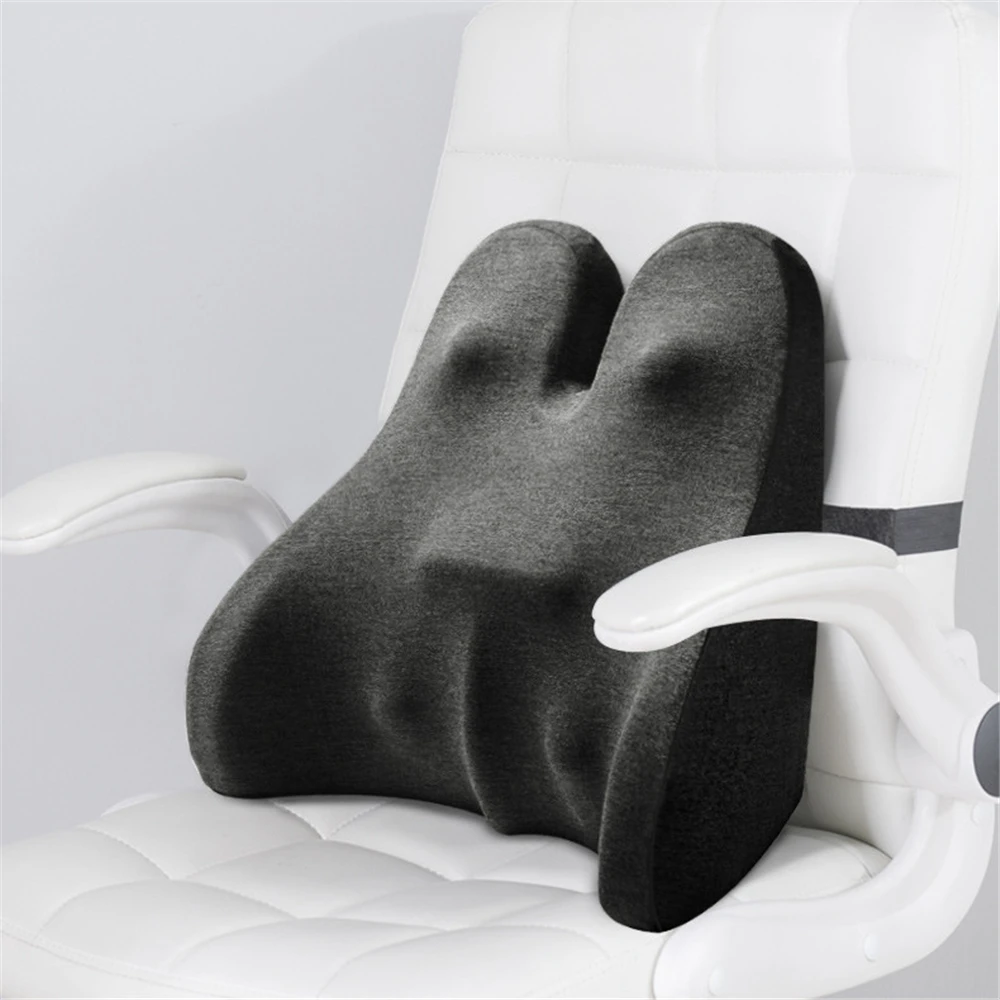 

Подушка для поддержки поясницы из пены с эффектом памяти, Массажная подушка для поддержки позвоночника, облегчение боли в спине, аксессуары...