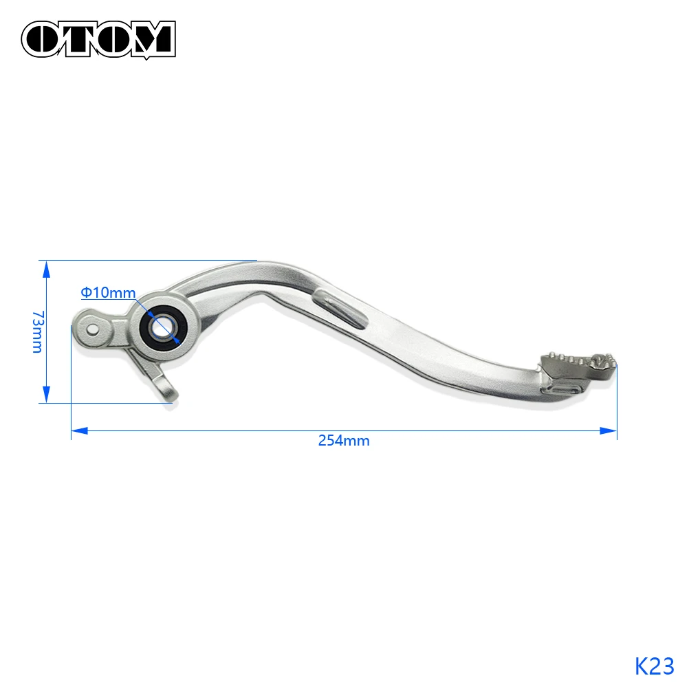 

OTOM 2024, рычаг заднего тормоза мотоцикла в сборе, кованый алюминий для KEWS K23 K16 KTM NC250 NC450 MT250 CB NB300 HENGJIAN