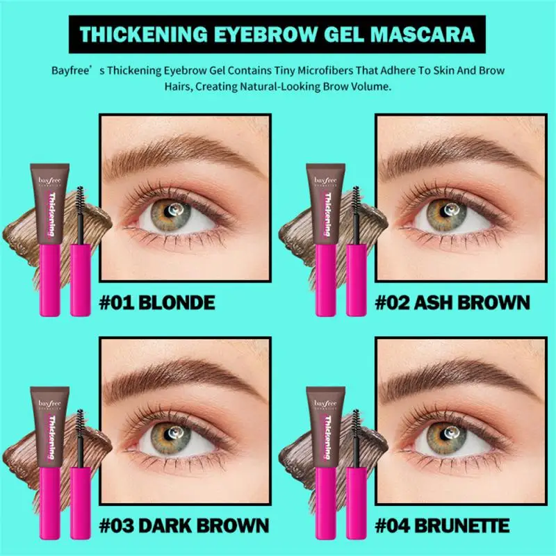 

Eyes Makeup Creamy Texture Waterproof 4 Color Eyebrow Pomade Cosmetic Brow Mascara Brow Cream With Brush 3d Wild Eyebrow Natural