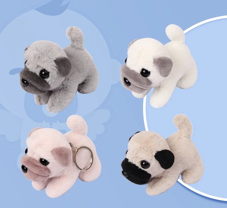 Новый милый плюшевый мягкий брелок Shar Pei с молоком щенком куклой Реалистичная