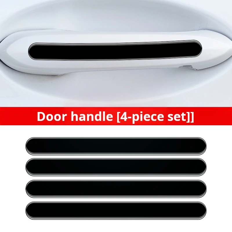 

Черная автомобильная дверная ручка, чаша, защитная наклейка, защитная краска, зеркало заднего вида, защита от столкновений, черная защитная полоса, автодоступ